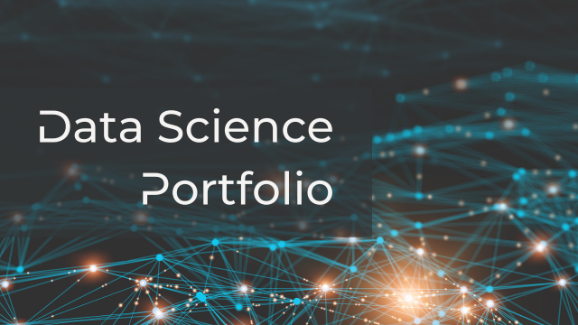 Image with data science project title